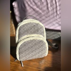 Calvin Klein fur backpack